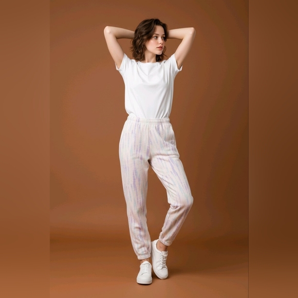 Girls XL Plus Fleece Pants Joggers PJ Bottoms Tye-Dye  2 Pair Lot 14 16 Soft New - Picture 11 of 12